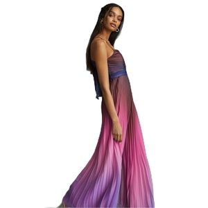 Anthropologie by Rana Gill Pleated Tie-Back Jumpsuit Anthropologie Small